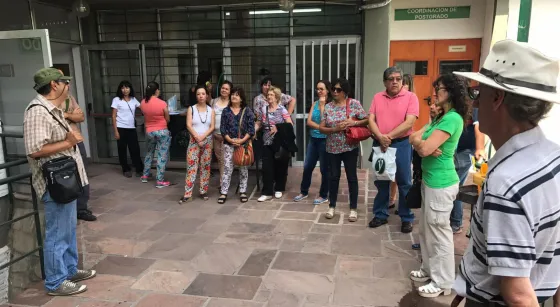 Asamblea de docentes e investigadores en la UNSa.