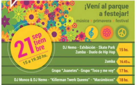 Así se recibirá la Primavera en los Parques Urbanos