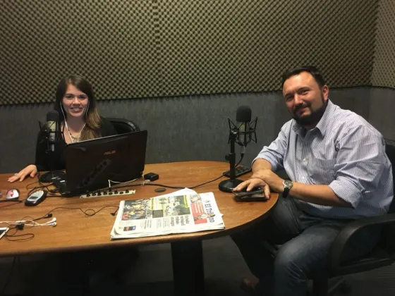 Castillo elogió las obras de Sáenz