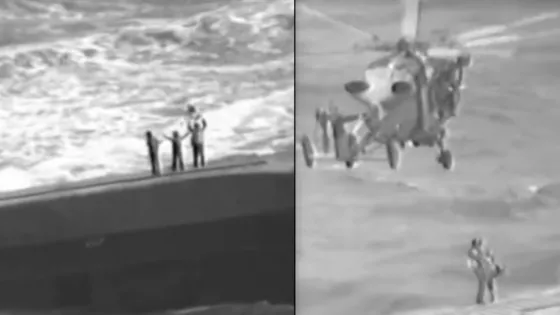 Huracán María: Salvaron de milagro a una familia de un barco. Video