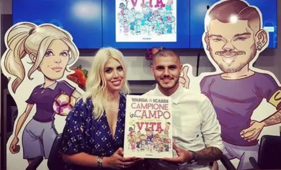 Junto a Icardi, Wanda Nara presentó su libro. Video