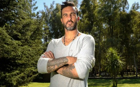 Fabián Cubero, futbolista. Foto de Néstor García para el Clarín.