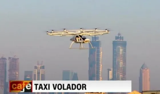 Así funcionar el taxi dron. Video