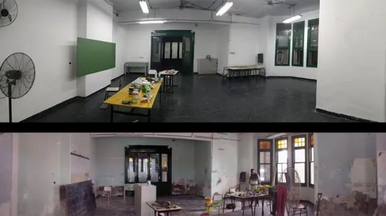 Estudiantes limpiaron y arreglaron su escuela mientras la “tomaban”