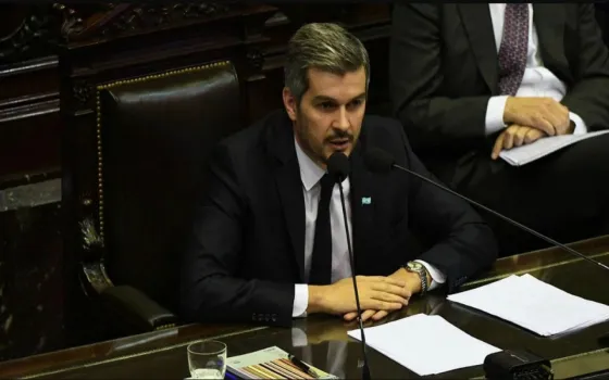 Marcos Peña, jefe de gabinete de nación en el Congreso