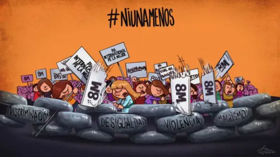 Marcha Día de la Mujer. Foto: Infobae