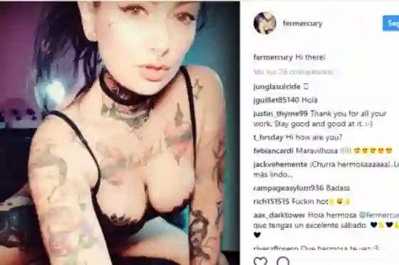 Dejate llevar por la sensualidad de Fernanda Mercury. Fotos Hot