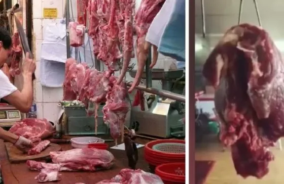 Pedazo de carne comienza a latir en una carnicería ¡Pánico y terror!