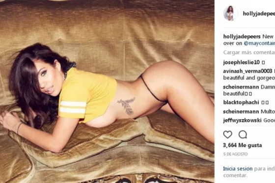 Conocé a Holly Peers y a sus dos buenas razones para quitarte el aliento. Fotos