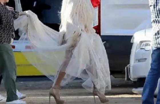 Se puso un vestido transparente pero... ¡sin ropa interior! Fotos