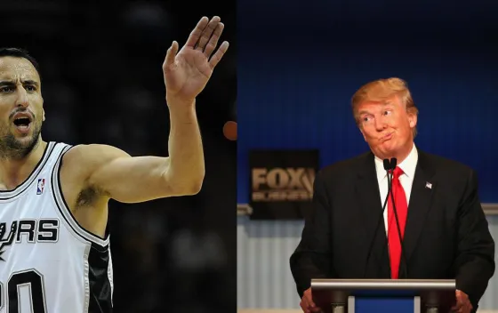 Manu Ginóbili en contra de Donald Trump
