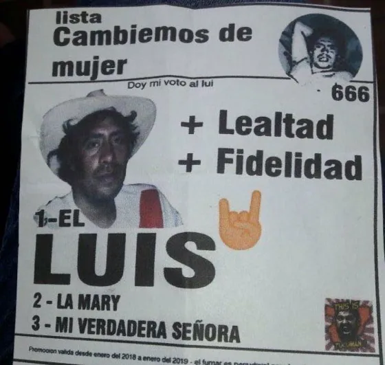 Mirá el candidato que apareció en una escuela