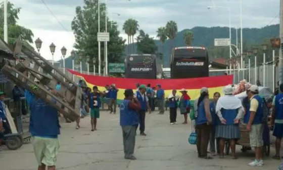Corte en paso internacional Salvador Mazza-Yacuiba. Foto: El Gran Chaco Digital