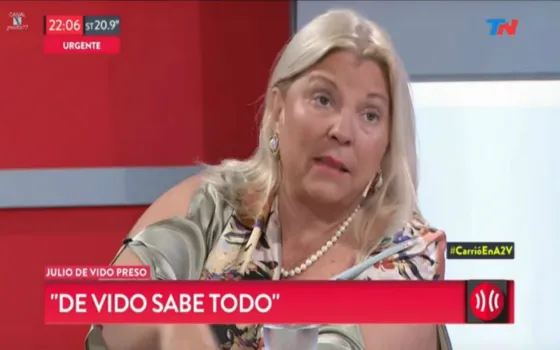 Carrió celebró la detención de De Vido. Video
