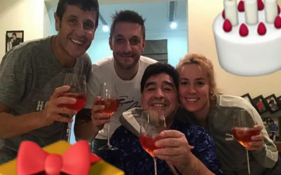 "El Diegote" festejó sus 57 años en Dubai. Fotos