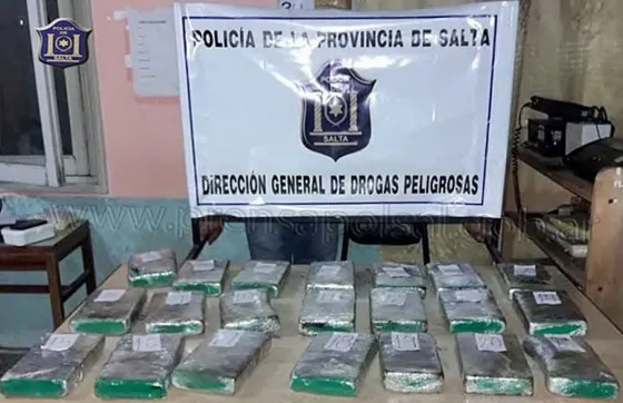 Tartagal: Abandonan 23 kilos de droga en la terminal