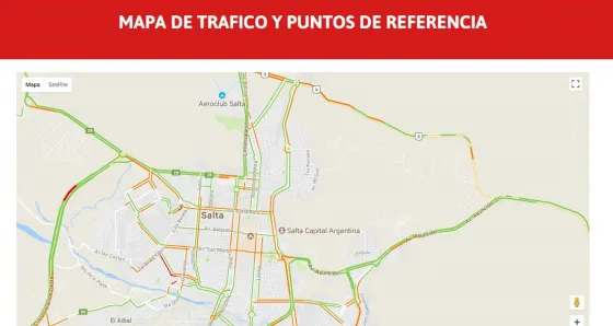 Ahora los vecinos de la ciudad podrán saber el estado del tránsito de forma rápida