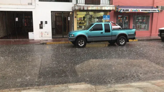 Alto granizo en Metán (Video)