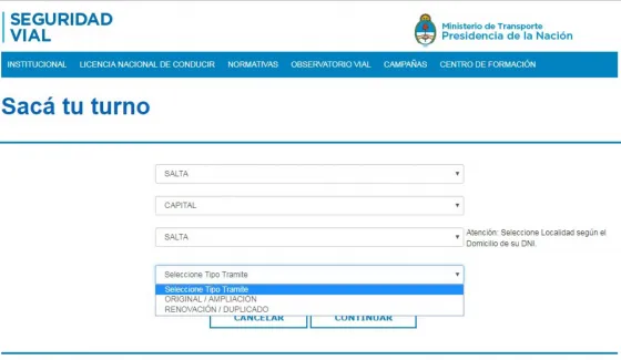 Buenas noticias: Se podrá obtener turno online para la licencia de conducir