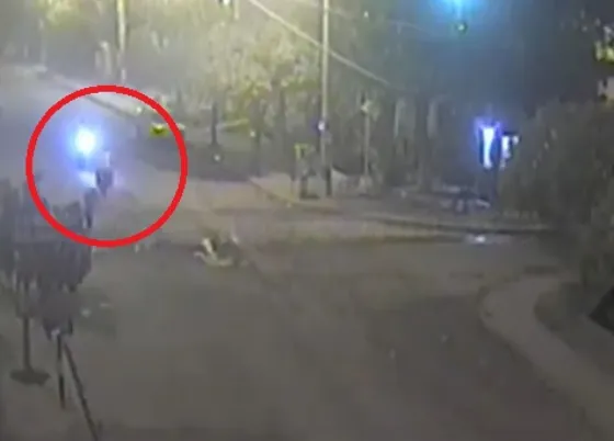 Tremendo accidente entre dos motos