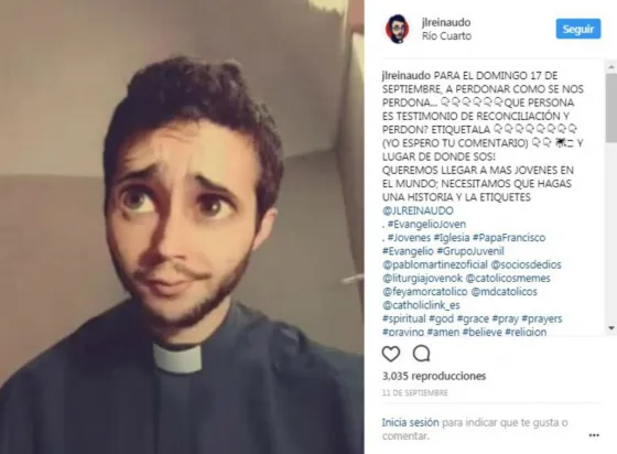 Conocé al cura instagramero. VIDEO