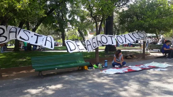 Protestaron en contra del uso de agrotóxicos