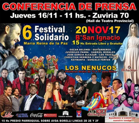 La Parroquia María Reina de la Paz organiza un nuevo Festival Solidario
