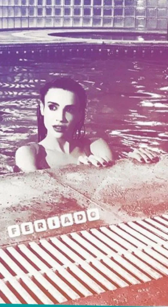 ¡Es muy bella! Celeste Cid mostró el backstage de su producción en una pileta