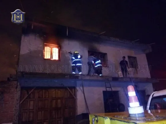Un espiral causó el incendio de una habitación
