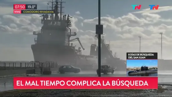 El mal tiempo complica la búsqueda del ARA San Juan