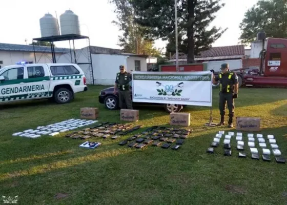 Transportaba más de 130 kilos de cocaína entre productos de limpieza
