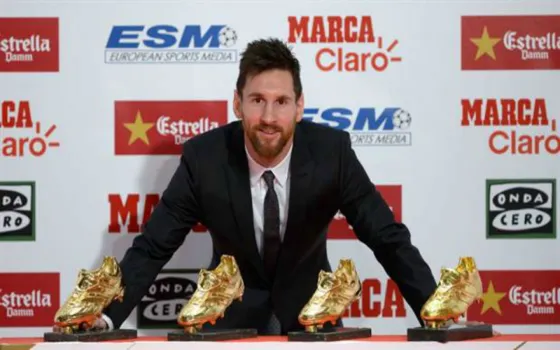 Messi sigue juntando premios: recibió la cuarta bota de oro