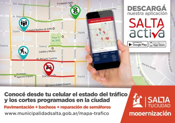 Destacan la gran utilidad del mapa de tráfico dispuesto por la Municipalidad