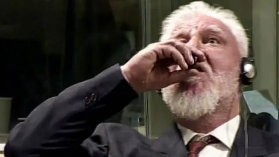 La Haya: Un criminal de guerra tomó veneno durante el juicio y murió