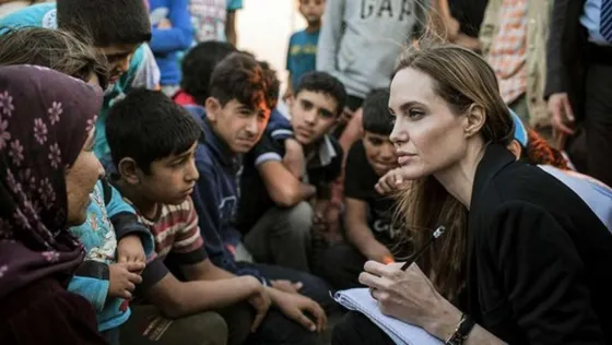 Angelina Jolie y Cristiano Ronaldo, solidarios