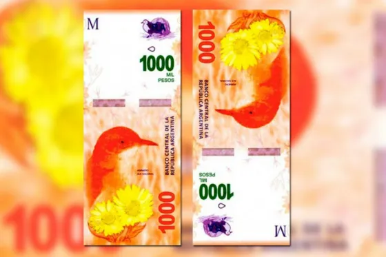 A partir de hoy circula el billete de $1000
