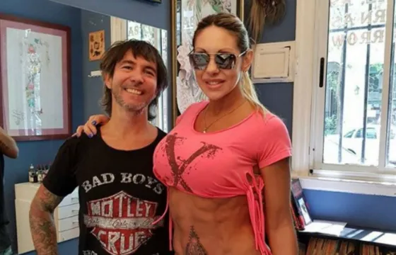 Farro se tatuó en una zona incómoda. Foto