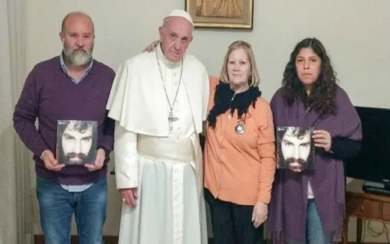 El Papa se reunió con la familia de Santiago Maldonado