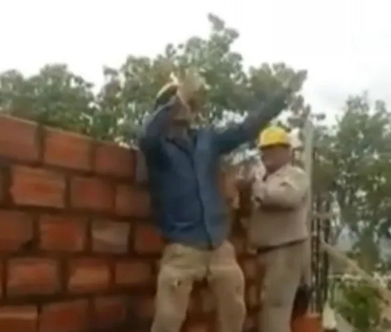 Albañiles trabajan al ritmo del hitazo que los identifica. VIDEO