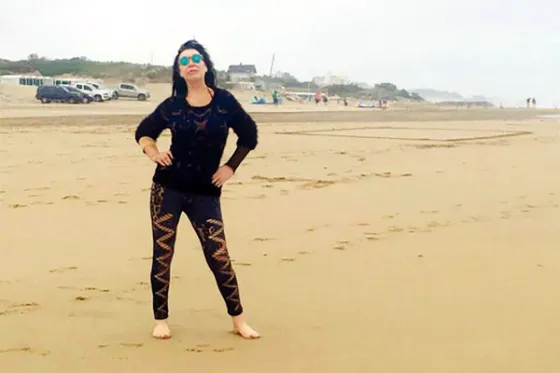 Moria Casán y un topless muy hot en Mar del Plata