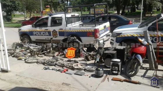 Por una garrafa, descubren un desarmadero en Orán