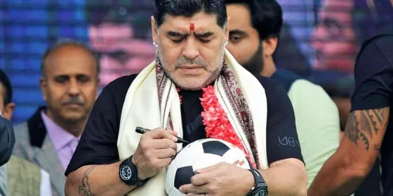 Gran revuelo en la India por la llegada de Maradona