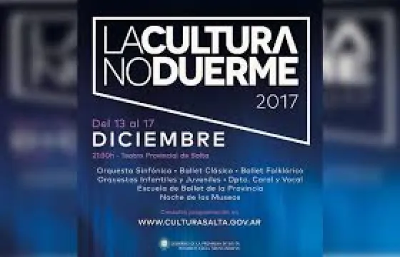 Se viene una nueva edición de “La Cultura no duerme”