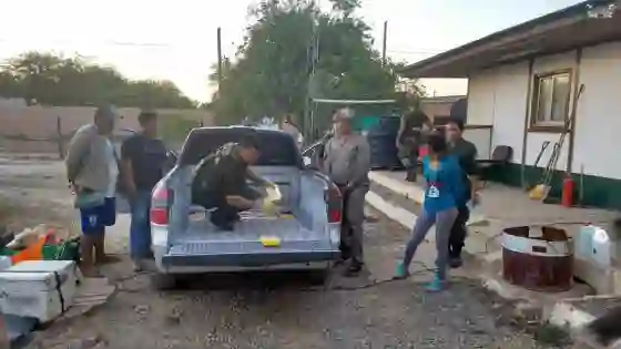 Llevaban 55 kilos de cocaína ocultos en una camioneta