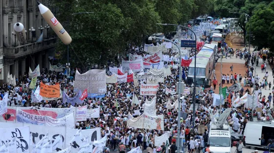 Impactante la Marcha Federal Docente. Mirá las fotos