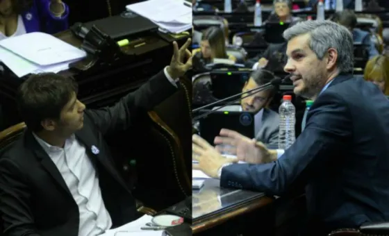 Axel Kicillof, diputado nacional y Marcos Peña, jefe de Gabinete