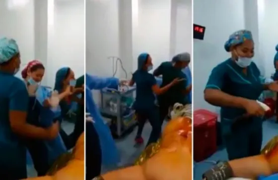 Repudio mundial : Enfermeras bailando en pleno quirófano. Video
