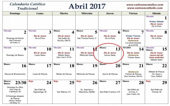 ¿El jueves Santo es feriado?