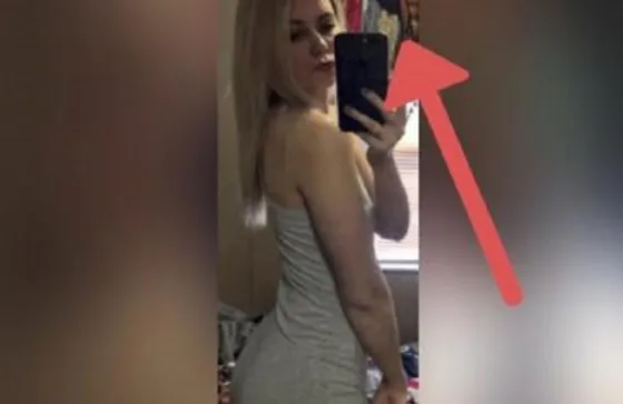 Subió una selfie y lo que estaba atrás generó horror