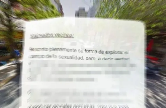El mensaje de un hombre a su vecinos swingers que no lo dejan dormir